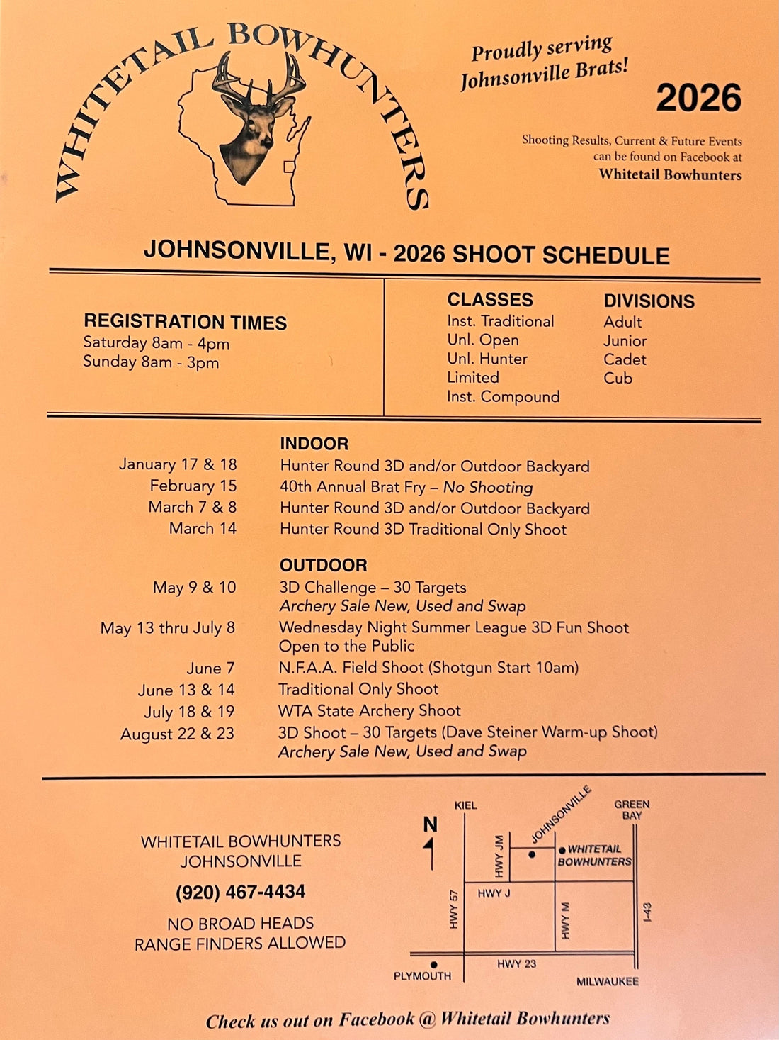 2026 Shoot Schedule